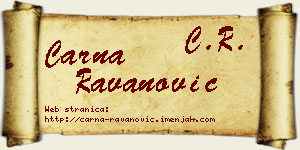 Čarna Ravanović vizit kartica